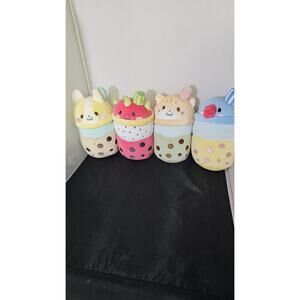 Puchi Gumi Lychee Tea Corgi dog Plush Stuffed Animal Lot Of 4 Q1